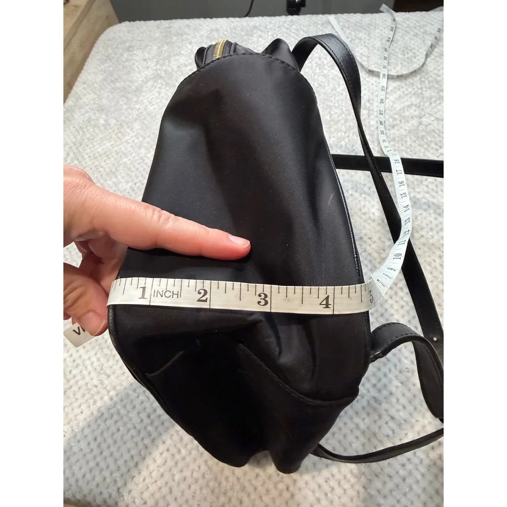 Kate Spade New York Black Nylon Backpack Gold Hardware Office Travel School